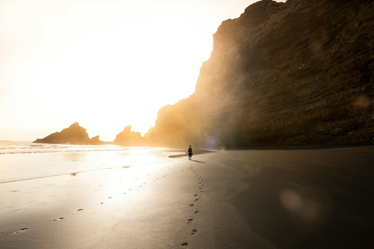 Sunrise over the shoreline